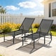image 8 of Outsunny Sun Loungers Set of 2, 5-Level Reclining Sunbeds, Black | Black | Black | Not provided
