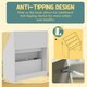 image 9 of AIYAPLAY Kids Bookcase w/ 3 Tier Shelves, Drawer, for Bedroom, Nursery, White White