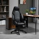 image 2 of Vinsetto High Back Executive Office Chair Gaming Recliner w/ Footrest, Black
