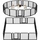 image 1 of Yaheetech 16-Panel Metal Dog Playpen, 60 × 60 cm Black