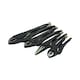 image 3 of 4pc Locking Grip Plier Set Mole Grips Pliers Curved + Straight Jaws