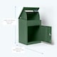 image 10 of SMART PARCEL BOX® Medium Front Access | Green | 1