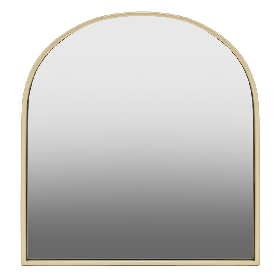 image 1 of Trento Gold Finish Arched Wall Mirror Gold
