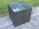 image 5 of Fimous 9 Seater Rattan Lounge Sofa Set Outdoor Garden Furniture Set with Rectangular Coffee Table 3 Seater Sofa 2 Big Footstool Side Table Dark Grey Mixed