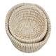 image 5 of Lidi Set Of Two Baskets With White Detail Cream