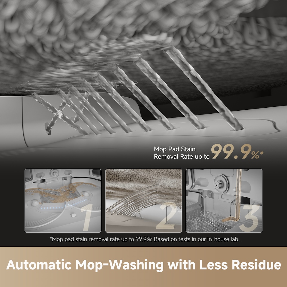 image 1 of Dreame X50 Ultra Complete Robot Vacuum & Mop, 20000Pa, climbs up to 6CM, Liftable Brush&Mops, 80C Hot Mop Washing, Anti-Tangling