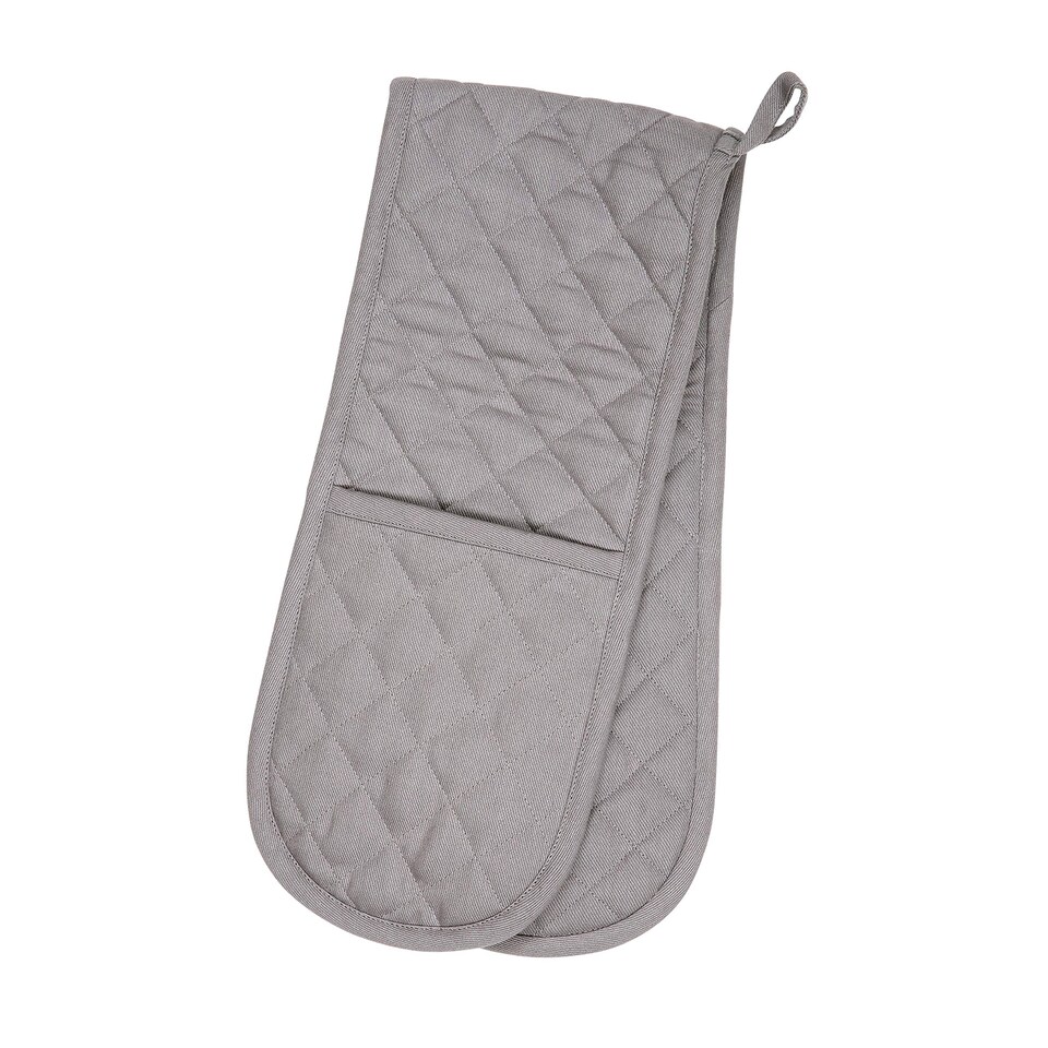 Love Colour Double Oven Gloves - Slate Grey
