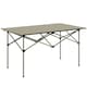 image 1 of Outsunny Portable Camping Table, 3ft Lightweight Folding Aluminium Picnic Table with Roll Up Top, Carry Bag for Outdoor Camping, Picnic, Hiking, Cooking, BBQ, Fishing, Khaki