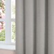 image 4 of Furn Soft Chenille Blackout Pencil Pleat Curtain Pair, 117cm width x 183cm drop | Silver | Silver | 1
