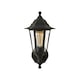 image 1 of ValueLights Black Traditional Wired Outdoor Security Lantern Wall Light
