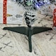 image 8 of HOMCOM 3ft Artificial Prelit Christmas Tree, Snow Xmas Tree w/ Fiber Optic