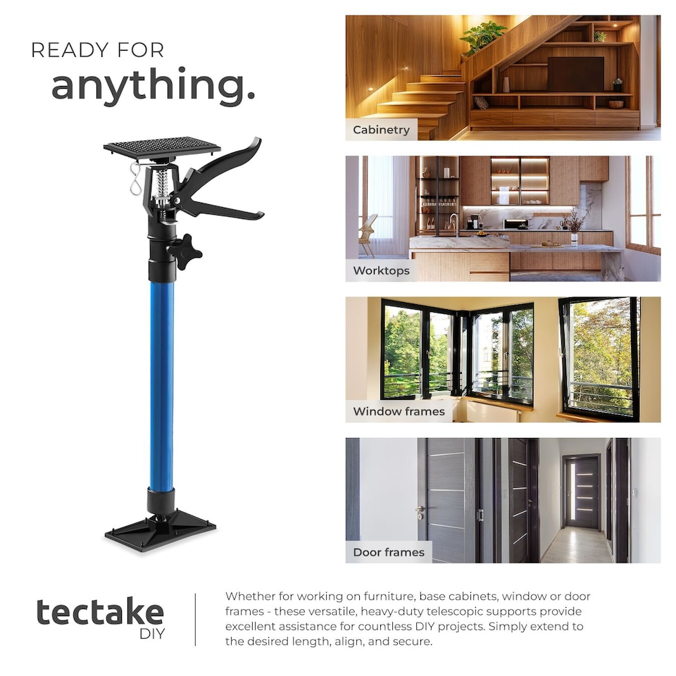 image 1 of Door Frame Struts Set of 6 - adjustable height from 51 - 115 cm | Blue | blue | 20 x 8 x 51 cm | 6