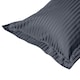 image 2 of Belledorm 540 Thread Count Satin Stripe Oxford Pillowcase - Charcoal - One Size