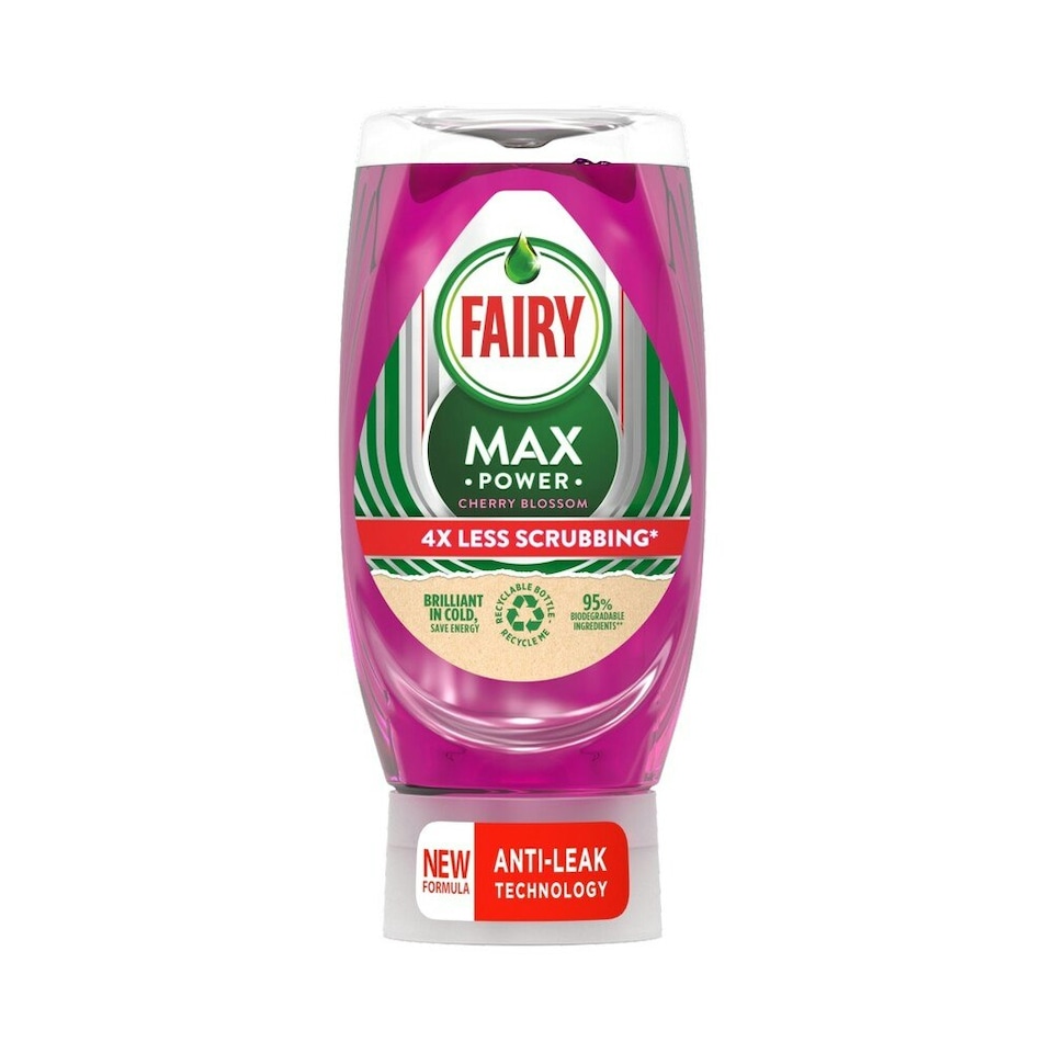 Fairy Liquid Max Power Cherry 370ml x 8