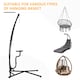 image 6 of Outsunny Hammock Chair Stand Only Heavy Duty Metal C-Stand Indoor or Outdoor 