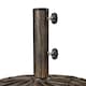 image 6 of Yaheetech 50.5 cm Outdoor Patio Rolling Heavy-duty Self-Weight Market Umbrella Base-Bronze | Bronze | Bronze