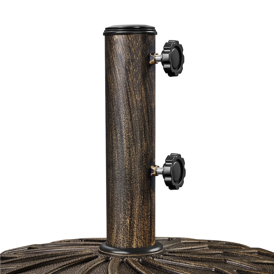 image 1 of Yaheetech 50.5 cm Outdoor Patio Rolling Heavy-duty Self-Weight Market Umbrella Base-Bronze | Bronze | Bronze