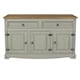 image 3 of Core Products Corona Grey Premium Medium Sideboard With 3 Doors & 2 Drawers H80.6cm x W132.0cm x D43.0cm Grey