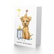 image 2 of Cute Terrier Puppy Party Hat Kids Age 7 Year Old Child Kids 7th Birthday Card