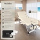 image 2 of Massage Table Phuket - 3 zones, 70 cm wide, aluminium frame, carry bag and masks | Cream | beige | 1