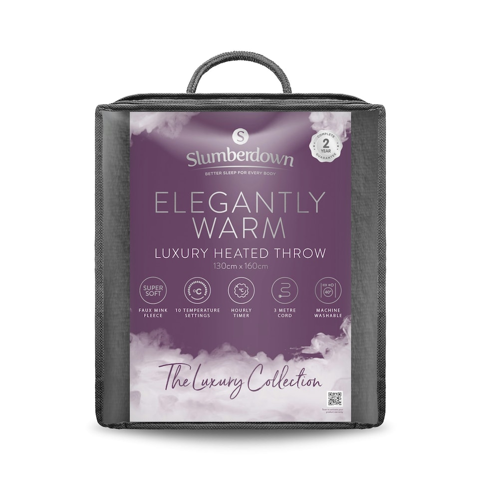 image 1 of Slumberdown Elegantly Warm Luxury Heated Throw