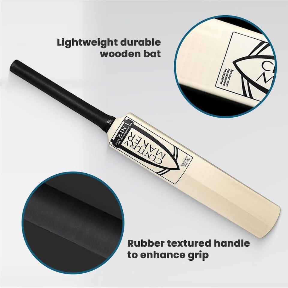 image 1 of BLUOM 2 in 1 Size 3 Cricket Set And Rounder Set With Mesh Carry Bag Outdoor Garden Games Fun