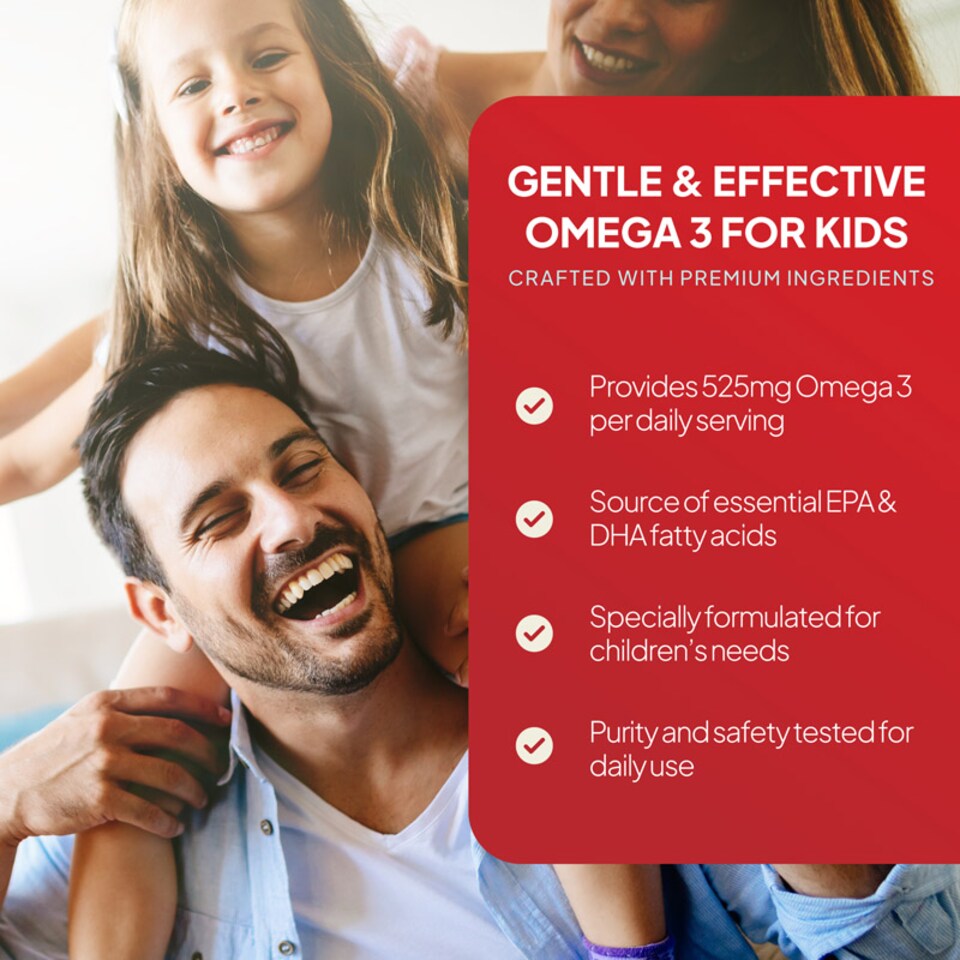 image 1 of Omega 3 for Kids 500mg - 180 Capsules