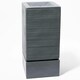 image 4 of Primrose Square Column Rippling Effect Water Feature Fountain with LEDs 85cm