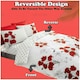 image 9 of VELVETIO Poppy Flower Duvet Cover Set Reversible Polycotton Easy Care Beddings Purple | Aubergine | Super King
