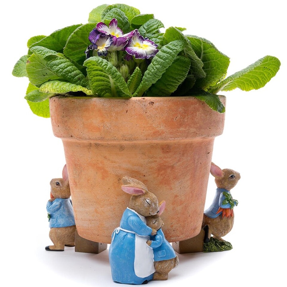 image 1 of Beatrix Potter Plant Pot Feet Full Colour Set 1 Blue