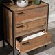 image 2 of Hoxton 3 Drawer Chest - Wood - L40 x W63.8 x H80 cm - Distressed Oak Effect