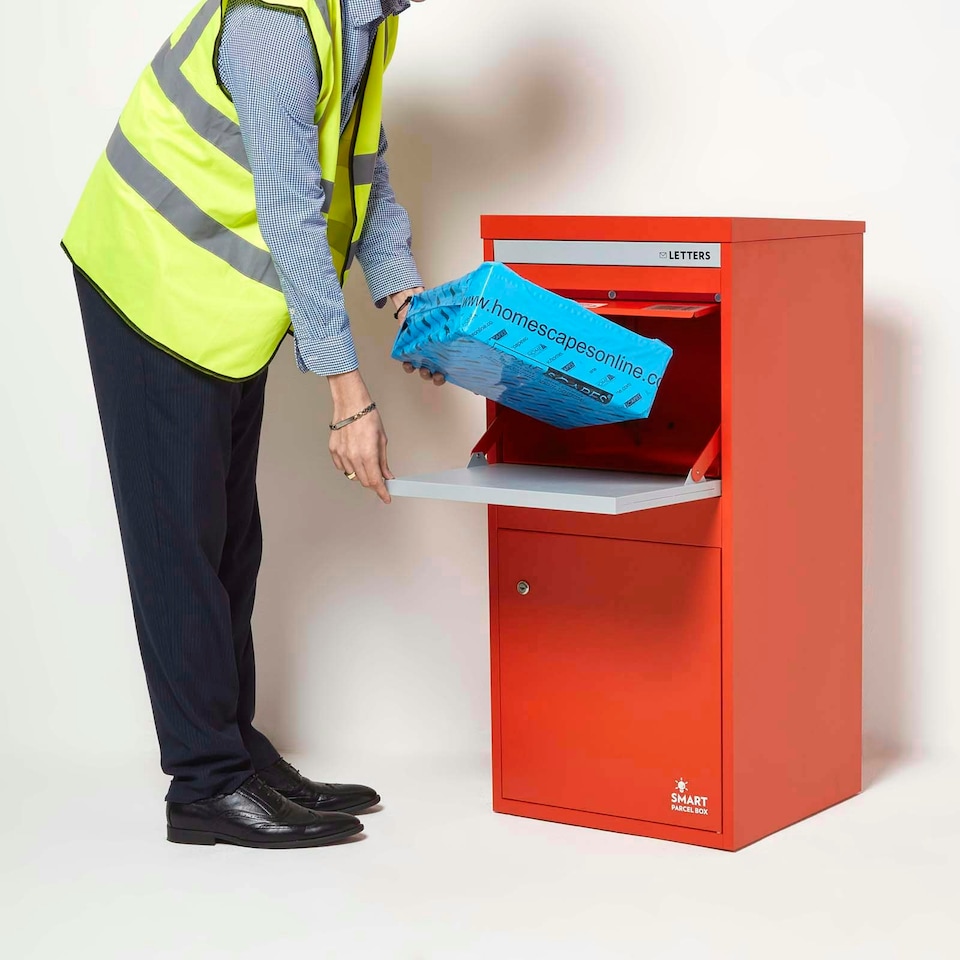image 1 of SMART PARCEL BOX® Extra Large Front & Rear Access Red Red