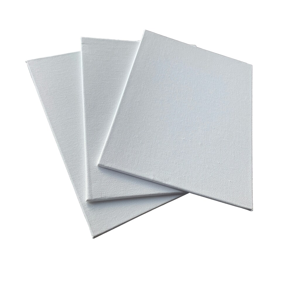 image 1 of 15x20cm Blank White Flat Stretched Board Art Canvas By Janrax