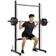 image 1 of HOMCOM Adjustable Squat Rack with Pull Up Bar and Barbell Bar for Home Gym