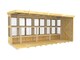 image 2 of 14 x 6 Feet Pent Potting Shed - Wood - L178 x W417 x H201 cm | Brown