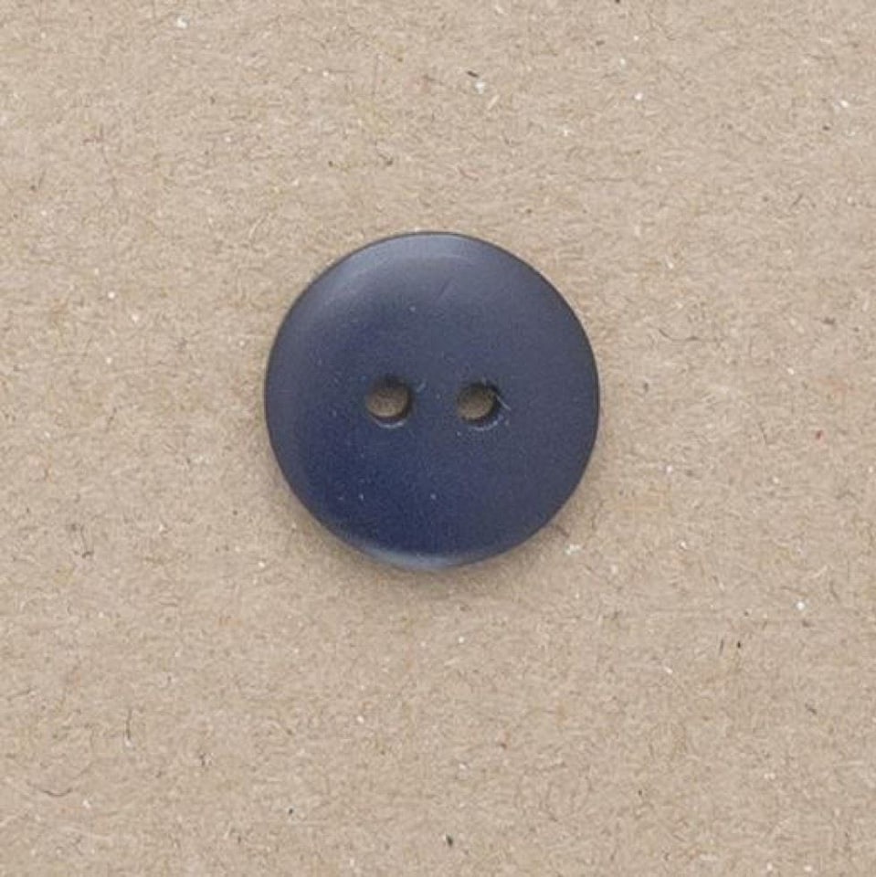 Minerva Navy Blue Round Plastic Buttons for Dressmaking - 18mm - per value pack of 100