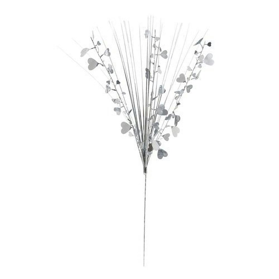 image 1 of Unique Party Foil Hearts Party Centrepiece - Silver - One Size