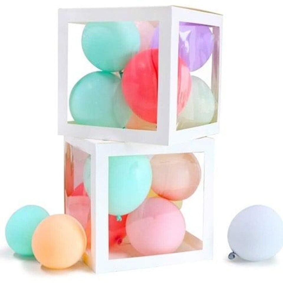image 1 of White Giant Balloon Blocks - Pack of 4 White
