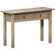 image 7 of Vida Designs Panama 2 Drawer Console Table With Shelf, Solid Pine Wood