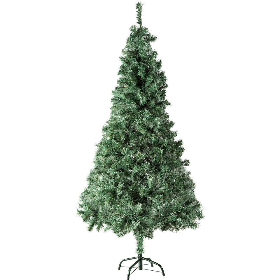 image 1 of Christmas Tree - artificial, including metal stand with plastic feet | Green | green | 6ft | 1