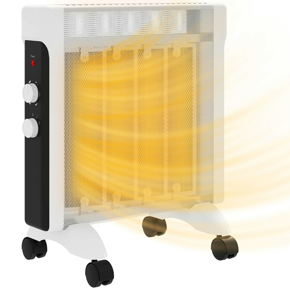 image 1 of HOMCOM 2000W Panel Heater, Electric Space Heater for Home, White