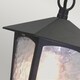 image 3 of York 1 Light Outdoor Ceiling Chain Lantern Black IP43, E27