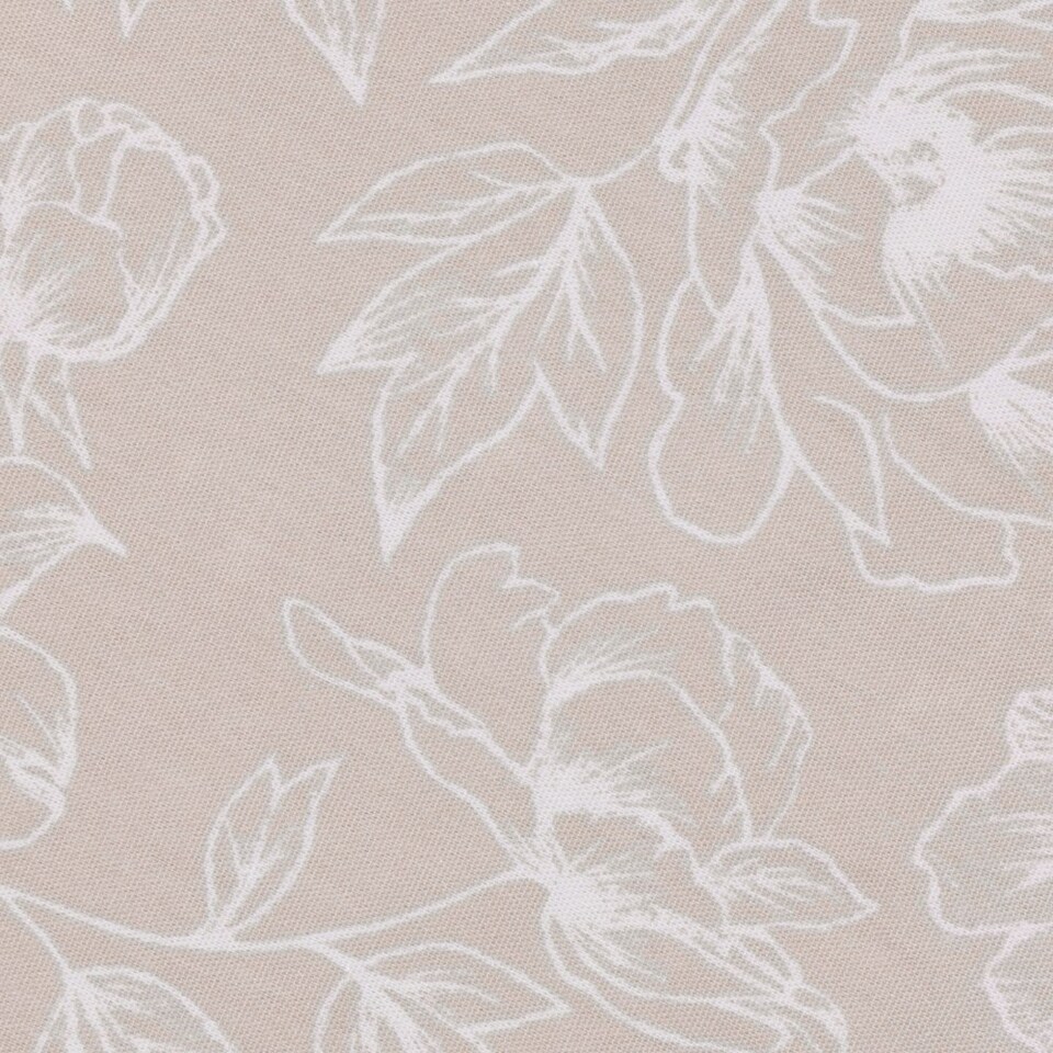 image 1 of Wylder Bella Floral Natural Pencil Pleat Curtains 117 x 137cm Pink | Natural Pink