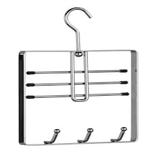 Belt And Tie Hanger Silver | Silver