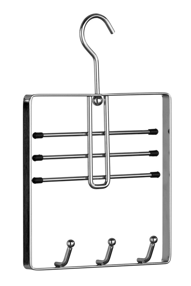 Belt And Tie Hanger Silver | Silver