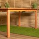 image 9 of Outdoor 6 Person Rectangular Wooden Garden Patio Dining Table Chairs Set