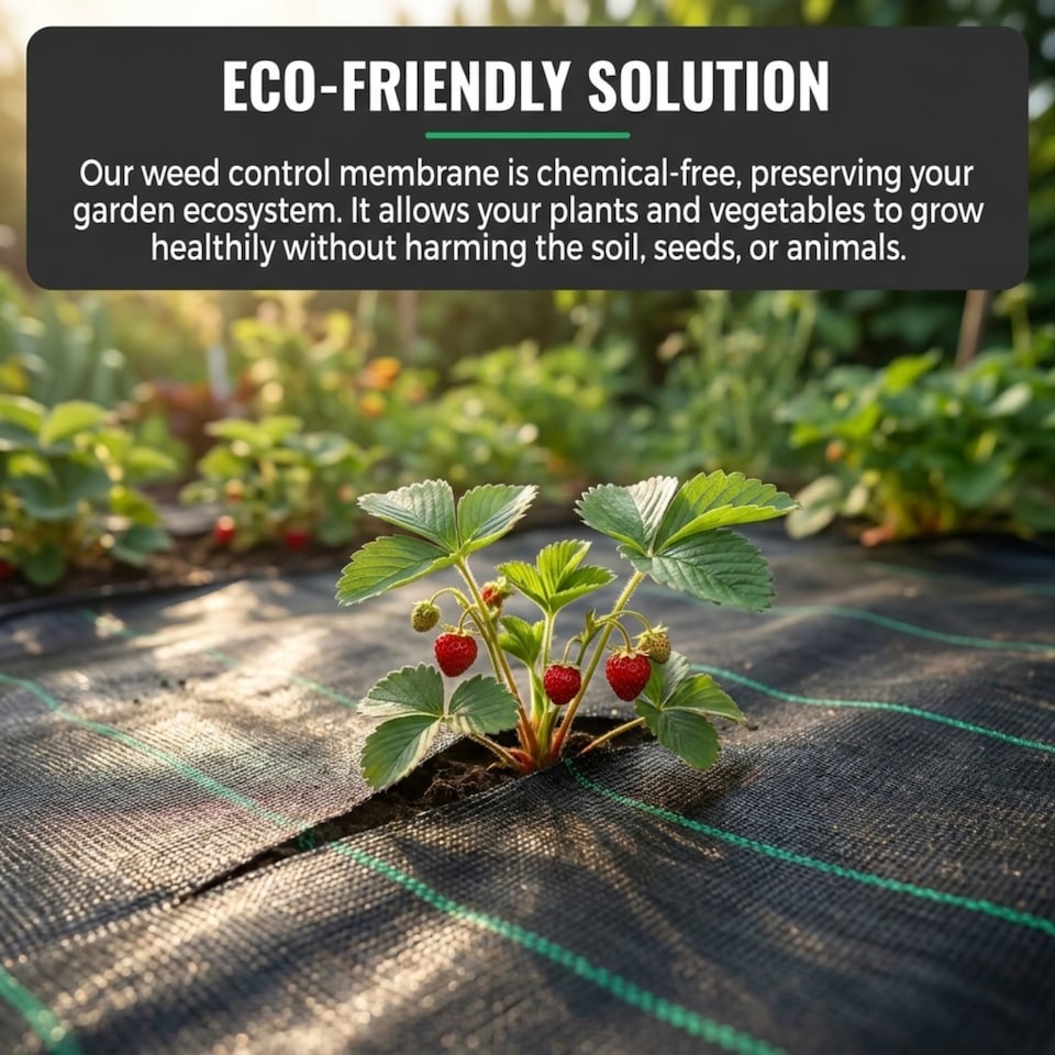image 1 of Keplin Heavy Duty Weed Control Membrane 125gsm Woven Polypropylene Ground Cover