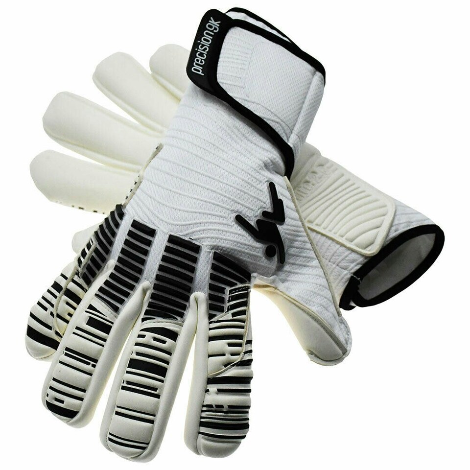 image 1 of Precision Unisex Adult Elite 2.0 Giga Goalkeeper Gloves - White/Black - 9.5
