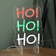 image 4 of 29cm Light up Hanging or Freestanding Christmas Ho Ho Ho Neon Sign