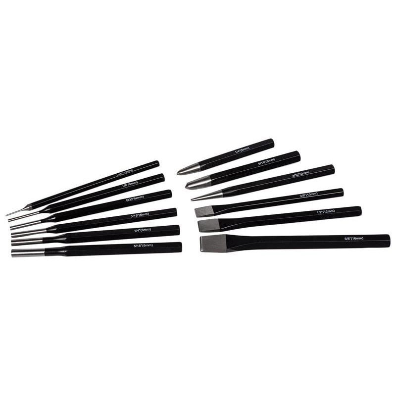 Roughneck Punch & Chisel Set 12 Piece Multi Multi Colour One Size 1